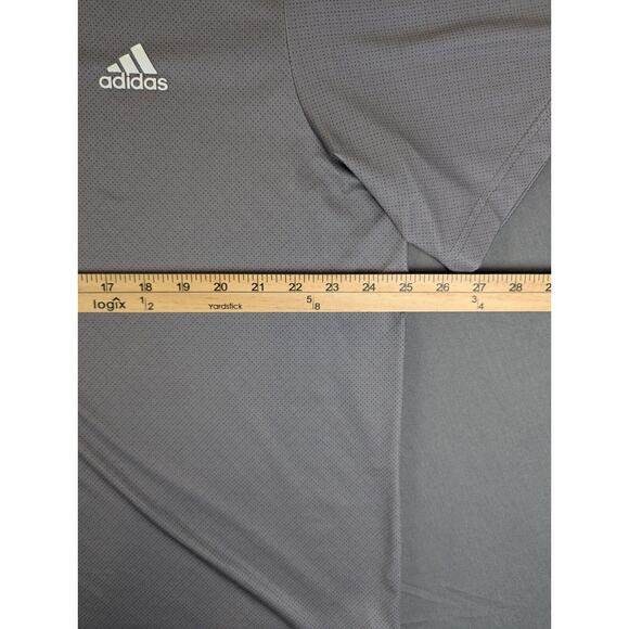 Adidas Golf Polo Shirt XL Men's Gray Short Sleeve Quick Dry Performance - Picture 5 of 10